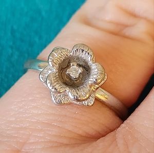 Silver Rose Ring
